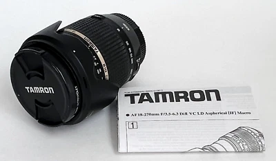 Lente zoom enfoque automático Tamron 18-270 mm VC modelo B003 para Nike y Canon Foto 1 de 4