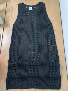 B11 New Women’s Cha Cha Swimsuit Cover Up Slits At The bottom Black size Medium - Picture 1 of 7