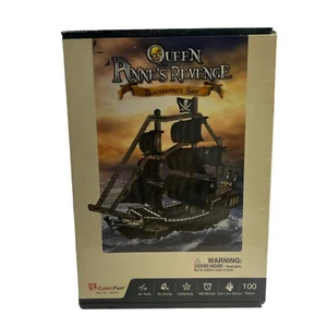 The Queen Anne’s Revenge Blackbeards Pirate Ship Cubic Fun  3D Puzzle T4035h NIB - Picture 1 of 3