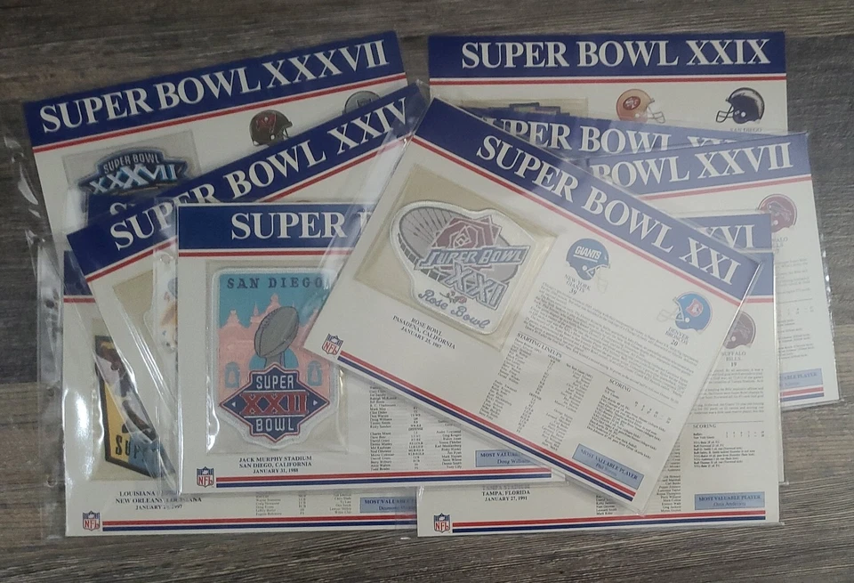 Willabee & Ward NFL Super Bowl Patches - Pick your Patch Combined Shipping - Image 1 of 1