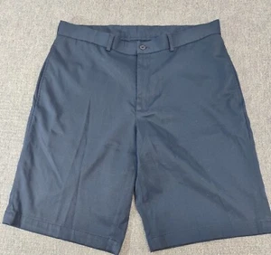 Mens Slazenger Navy Poly/Spandex Flat Front Golf Shorts 34 x 10 - Picture 1 of 7