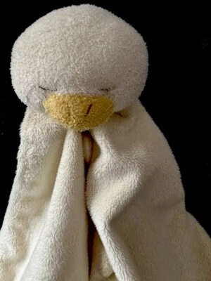 ANGEL DEAR Duck Lovey Security Blanket Plush Yellow Knotted Large Soft - Image 1 of 4