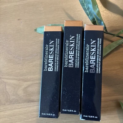 LOT OF 3 bareMinerals Bareskin Complete Coverage Serum Concealer Dark to Deep - Image 1 of 2