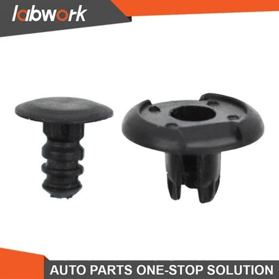 Labwork 8 mm agujero nailon remache sujetador parachoques tipo empuje clips para Honda 100 piezas Foto 1 de 4