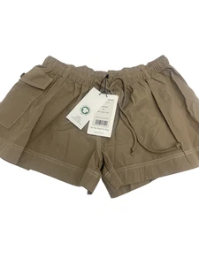 Ninety Percent Women's XS 100% Organic Cotton Hudson Short Pine Bark NEW /NWT/XS - Picture 1 of 9