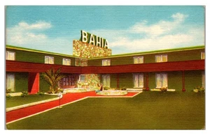 ENSENADA, MÉXICO - HOTEL BAHÍA - POSTAL LINO VINTAGE - Imagen 1 de 2