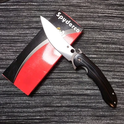 🔥Raro Spyderco Descatalogado Tropen Flipper C237GP Pulido Negro G10 📬🇺🇸 Foto 1 de 4