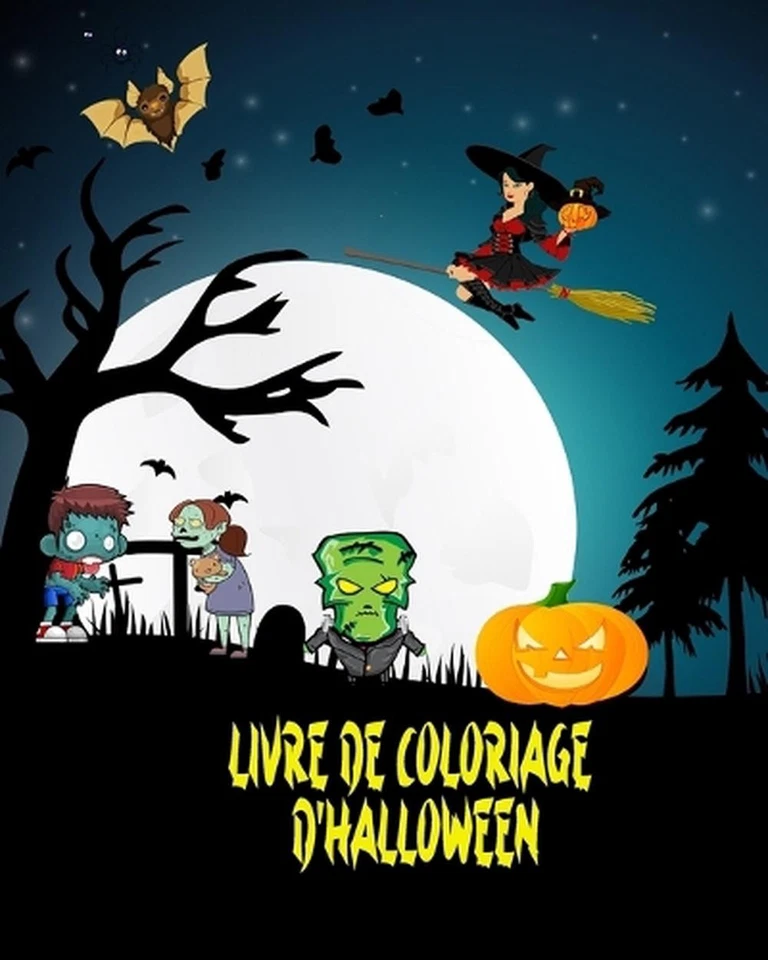 Livre de Coloriage d'Halloween: Incroyable livre de coloriage d'Halloween! by Da - Image 1 of 1