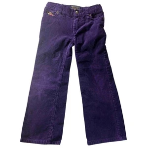 American Living Mädchen 5 Cordhosen lila Y2K Retro weites Bein weich Herbst - Bild 1 von 4