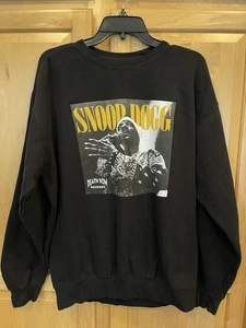 Rare Find! SNOOP DOGG Death Row Records Crewneck SWEATSHIRT LG Snoop On Stage - Picture 1 of 12