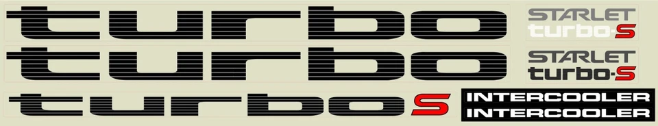 TOYOTA STARLET EP71 TURBO STICKER #2 - Image 1 of 4