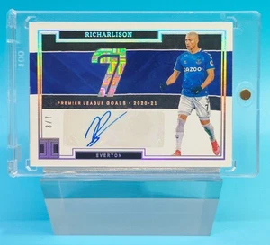 2021-22 Panini Impeccable Stats Everton Richarlison data Auto 3/7 - Picture 1 of 2