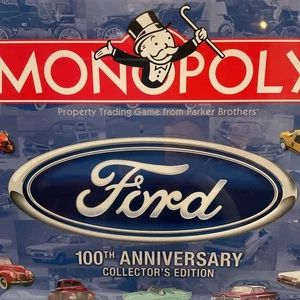 Monopoly Ford 100° Anniversario Edizione da Collezione Gioco 2003 Gioco da Tavolo Sigillato - Foto 1 di 7