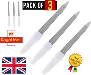 Small Metal Nail File 6" Diamond Dusted Coarse Nail Files Manicure Pedicure Tool - Picture 1 of 6
