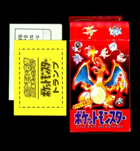1996 Pokemon CHARIZARD Japanese POKER DECK BOX Red Version EMPTY Rare - NO CARDS - Picture 1 of 2
