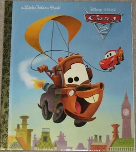 Disney Pixar's CARS 2 New Hardcover Little Golden Book - Imagen 1 de 1