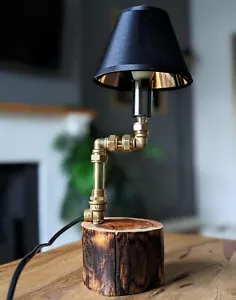 Industrial Table Lamp, Handmade Decorative Bedside Lamp, UK - Picture 1 of 4