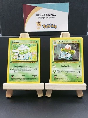 German Pokemon TCG 1st Edition Bulbasaur & Ivysaur Base Set Non-Holo  - Image 1 of 2
