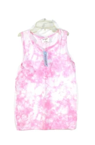 Cat & Jack Girl's Size Medium Bright Pink Tie Dye Sleeveless Tank Top NEW - Picture 1 of 3
