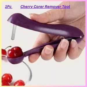Cherry Corer Remover Tool-Easy Pitting for Cherries, Fruit Prep Kitchen Tool - Picture 1 of 3
