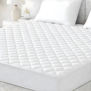 Extra Deep Quilted Mattress Bed Protector Fitted Sheet Cover Double King Size UK - Picture 1 of 8