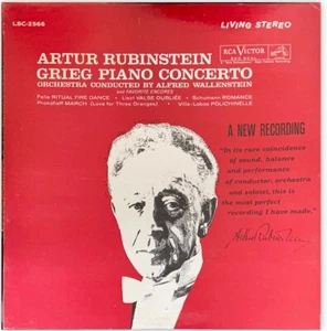Arthur Rubinstein - Grieg Piano Concerto LP RCA Red Seal LSC-2566 - Picture 1 of 4