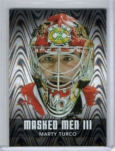 MARTY TURCO 2010-11 Between The Pipes Masked Men III Silver No.MM33 #/100 Dallas