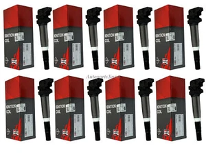 12137571643 OEM Champion 8 pcs Ignition Coil for BMW 550i 650i 750i X5 X6 4.4L - Picture 1 of 5