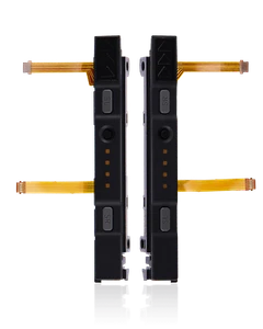 Plastic Rail (Right+Left) With Flex Cable Compatible With Nintendo Switch (Gray) - Picture 1 of 4
