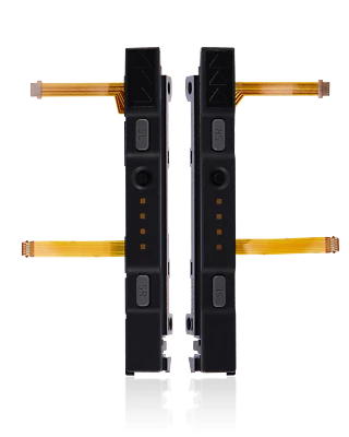 Plastic Rail (Right+Left) With Flex Cable Compatible With Nintendo Switch (Gray) - Image 1 of 4