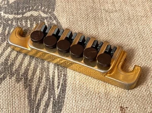 Vintage 1980's Gibson TP-6 Fine Tuning Guitar Tailpiece Bridge Gold ES RD - Picture 1 of 7