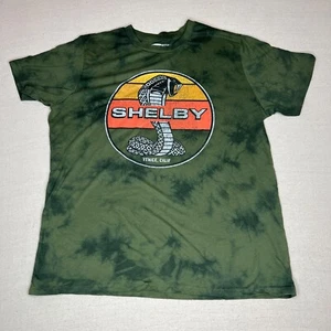 Shelby Cobra Shirt Adult Extra Large Green Snake Racing Tie Dye Logo GT Mustang - Picture 1 of 6