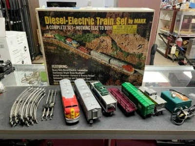 1959 MARX SANTA FE DIESEL-ELECTRIC FREIGHT TRAIN SET~O Gauge - Image 1 of 4