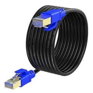 Câble Ethernet CAT 8 extérieur 40 Gbps-SFTP-2000MHZ-CAT8 réseau RJ45 LAN blin... - Photo 1/8
