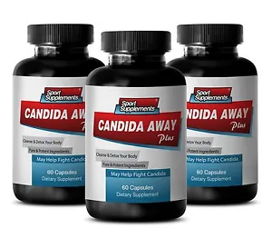 Intestinal Cleanser Caps - Candida Away Complex 1275mg - Olive Leaf Extract 3B - Picture 1 of 12