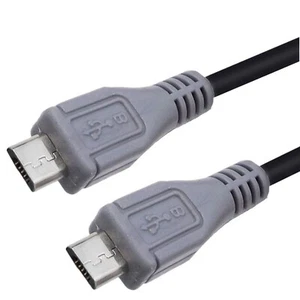 1pc Micro USB Male To Micro USB Male 5 Pin OTG Converter Adapter Data Lead Cable - Picture 1 of 12