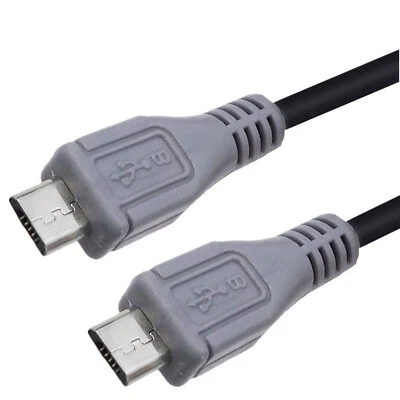 1pc Micro USB Male To Micro USB Male 5 Pin OTG Converter Adapter Data Lead Cable - Image 1 of 4