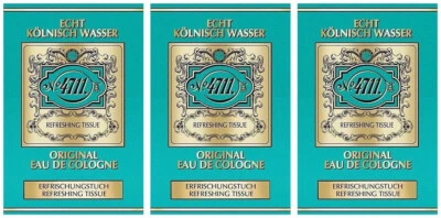 4711 Echt Kölnisch Wasser Erfrischungstücher Original Eau de Cologne 3x 10 Stück