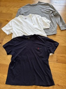 LOT 3 POLO RALPH LAUREN BROOKS BROS MENS ADULT LS SS T SHIRTS SZ XL X LARGE EUC - Picture 1 of 12