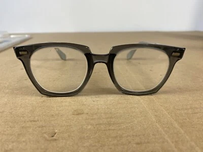 Винтажные 60-е 70-е Роговой Обод Wilson Регулируемые Защитные Очки Работа Ретро Атомный Глаз - Изображение 1 из 4