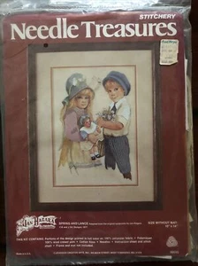 Needle Treasures Crewel Stitch Spring Lance Jan Hagara 1977 Vintage NOS 00543 - Picture 1 of 6