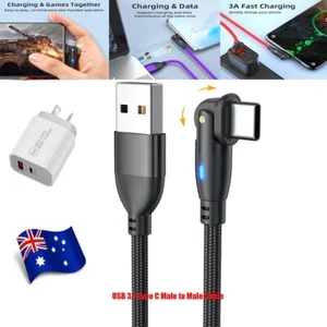 USB 3.1 Type-C Data Cable Fast Charge For Samsung S23 S22 S21 S20 Ultra S10 S9 - Picture 1 of 30