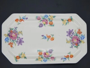 Vintage Floral Japanisches Porzellan Tablett Servieren Schmuck Süßigkeiten - Bild 1 von 7