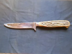 ANTON WINGEN A. W. JB HORN GRIFF SÄGEBACKENMESSER - Bild 1 von 5