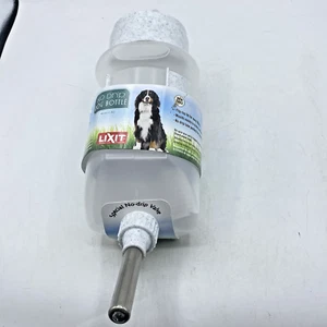 No Drip Dog Top-Fill Water Bottle 44-Ounce Pet Cage Kennel Lixit DW-44 New - Picture 1 of 10