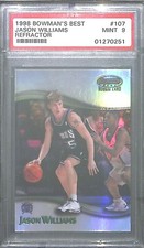 1998 Bowman's Best Rookie Refractor #107 Jason Williams No 345 of 400 PSA 9