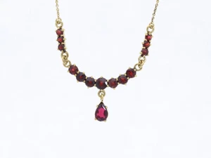 Collar Top Preis 3,00 ct. Granate 333 oro 8k bisutería Deta - Imagen 1 de 7