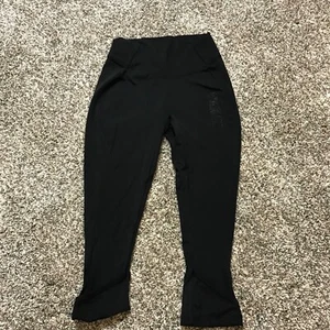 Gymshark Women's All Black / Black Logo Leggings Yoga Pants Size: Small (S) - Bild 1 von 10