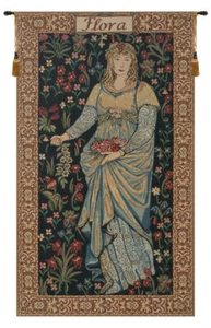 The Flora Mythological Belgian Tapestry Wall Art Hanging Decor (New) 39x22 inch - Picture 1 of 11