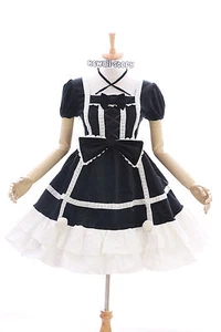 JL-628-1 schwarz black Klassik Gothic Schleife Lolita Kleid dress Kostüm Cosplay - Bild 1 von 8